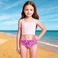 thumbnail image 2 of Shadoumai Girls Swim Shorts High Waisted Bathing Suit Side Drawstring Bottoms Swimsuit Kids Swimming Trunk Swimwear Bikini Board Shorts, 2 of 7