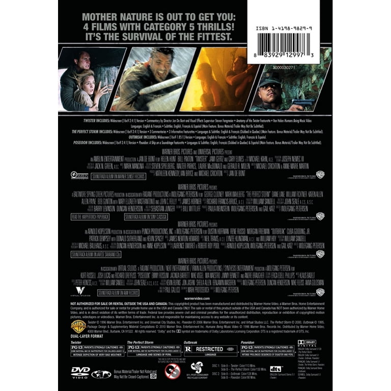 4 Film Favorites: Survival Collection Twister, Poseidon, The