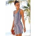 thumbnail image 2 of LASCANA Women's Drawstring Waist Dress Screen Print, 2 of 5