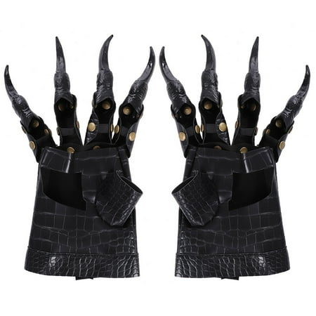 

Weis 1 Pair Halloween Claw Design Gloves Terror Party Props Gloves Cosplay Props Prank for Decoration