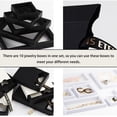 thumbnail image 3 of 10 Pieces Household Shop Portable Jewelry Box Jewelry Organizer Rings Bangles Bracelets Pendant Case Organizing Boxes Green Box 7x7x2cm, 3 of 8