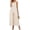 Beige, variant on JULMCOMO Jumpsuits for Women Scoop Neck Adjustable Spaghetti Strap Loose Fit Summer Romper Low Back Sleeveless Wide Leg Flowy Jumpsuits Pink M