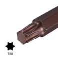 thumbnail image 3 of Unique Bargains 1/2' Square Drive x T50 Torx Bit Socket, S2 Steel Bits, CR-V Sockets 140mm Length (for Hand Use Only), 3 of 6