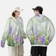 thumbnail image 4 of Fotbe Purple Butterfly On Wild Chaqueta con Protección Solar UPF 50+ para Hombre y Mujer, Camisa con Capucha y Bolsillos-X-Large, 4 of 7