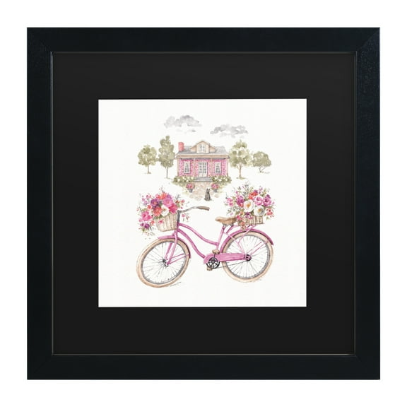 Lisa Audit 'Obviously Pink 16' Matted Framed Art
