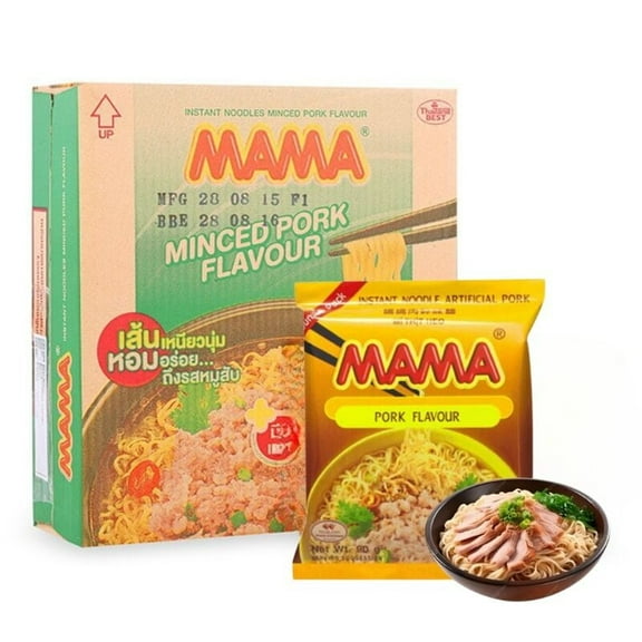 Mama Pork Flavor Instant Noodles 60g - 30 Pack