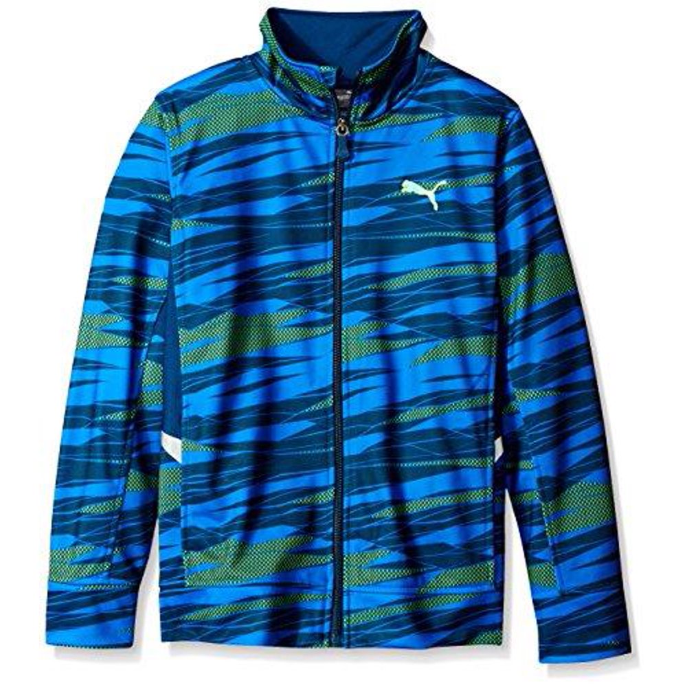 PUMA - PUMA Boys' Printed Tech Track Jacket, Poseidon - Walmart.com - Walmart.com