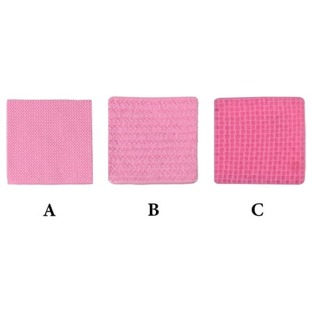 

Easy Clean Square Knitting Texture Fondant Cake Decor Baking Tool Cookie