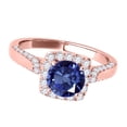 thumbnail image 3 of Aonejewelry 1.25 Ct. Ttw Diamond and Sapphire Ring In 14k Rose Gold, 3 of 4