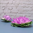 thumbnail image 2 of POINTERTECK Lotus Artificial Pond Flower Water Floating Lily Decor Padsponds Lilies Flowers Pool Plants Pad Lilly Fake Decorations, 2 of 6