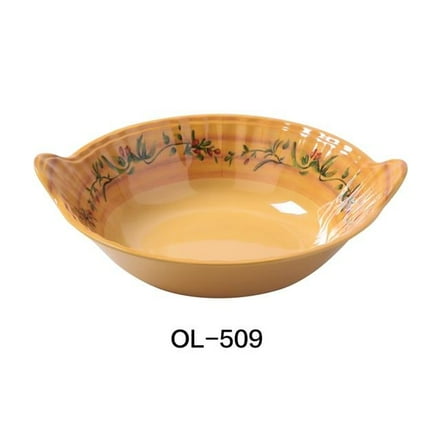 3 x 8 x 9 in. Olive Melamine Bowl with Handle - 1 qt. - Pack of 12