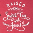 thumbnail image 5 of Wild Bobby Raised on Sweet Tea and Jesus Inspirational/Christian Men Premium Tri Blend Tee, Vintage Red, XX-Large, 5 of 5