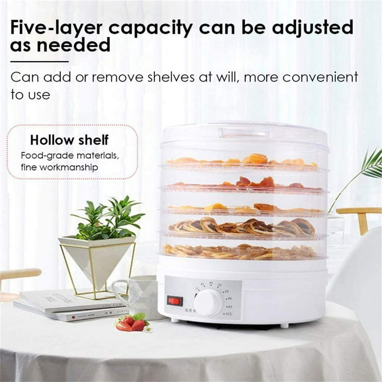 SEPTREE ST-05TA Colzer Dehydrators for Food and Jerky, 6 Tray Food  Dehydrator Machine Professional Fruit Dryer Dehighdrater Food with Timer for