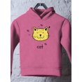 thumbnail image 3 of Cat Face Doodle Hoodie Toddler -Image by Shutterstock,  5 Toddler, 3 of 4