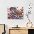 thumbnail image 6 of Picia Fantasy Colorful Beast Pattern Decorative Picture – Unique Wall Art, Modern Canvas Print for Trendy Interiors (Horizontal), 6 of 6