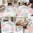 thumbnail image 6 of Summer 5x7 Area Rugs for Living Room, Red Orange Crab Coral Seashell Nautical Coastal Ocean Non Slip Floor Mat Washable Low-Profile Indoor Carpet for Bedroom, Dining Room, Bathroom, 6 of 9