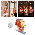 thumbnail image 3 of Silueta de ventana Navidad Santa LED Luz Navidad Ventana Decoración Silueta Decoración Skiing Esquí Magideal Silueta de ventana, 3 of 7