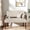 Beige, variant on PLAMLE Mid-Century Modern Wood Linen Stain Resistant Armchair, Blue