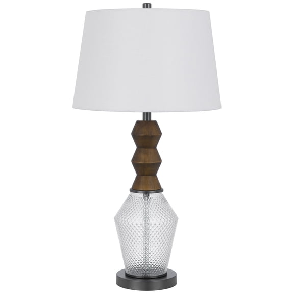 Cal Lighting 100W led Harlan metal/glass table Lamp