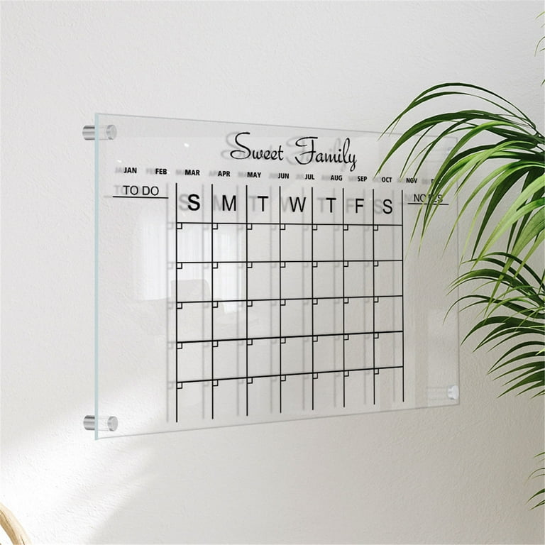 Acrylic Dry Erase Board Light Up Dry Erase Board For Wall Daily Planner  Schedule Board LED Drawing Painting Board For Study Work