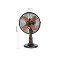 thumbnail image 2 of DecoBREEZE DBF6126 Ventilateur de Table Oscillant 3 Vitesses Circulant l'Air, Brun Kipling, 2 of 2
