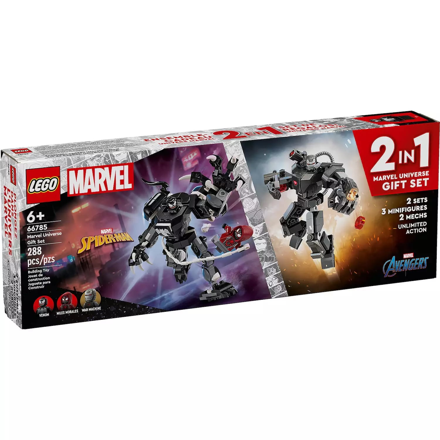 LEGO Marvel Universe 2-in-1 288-Piece Interlocking Block Building