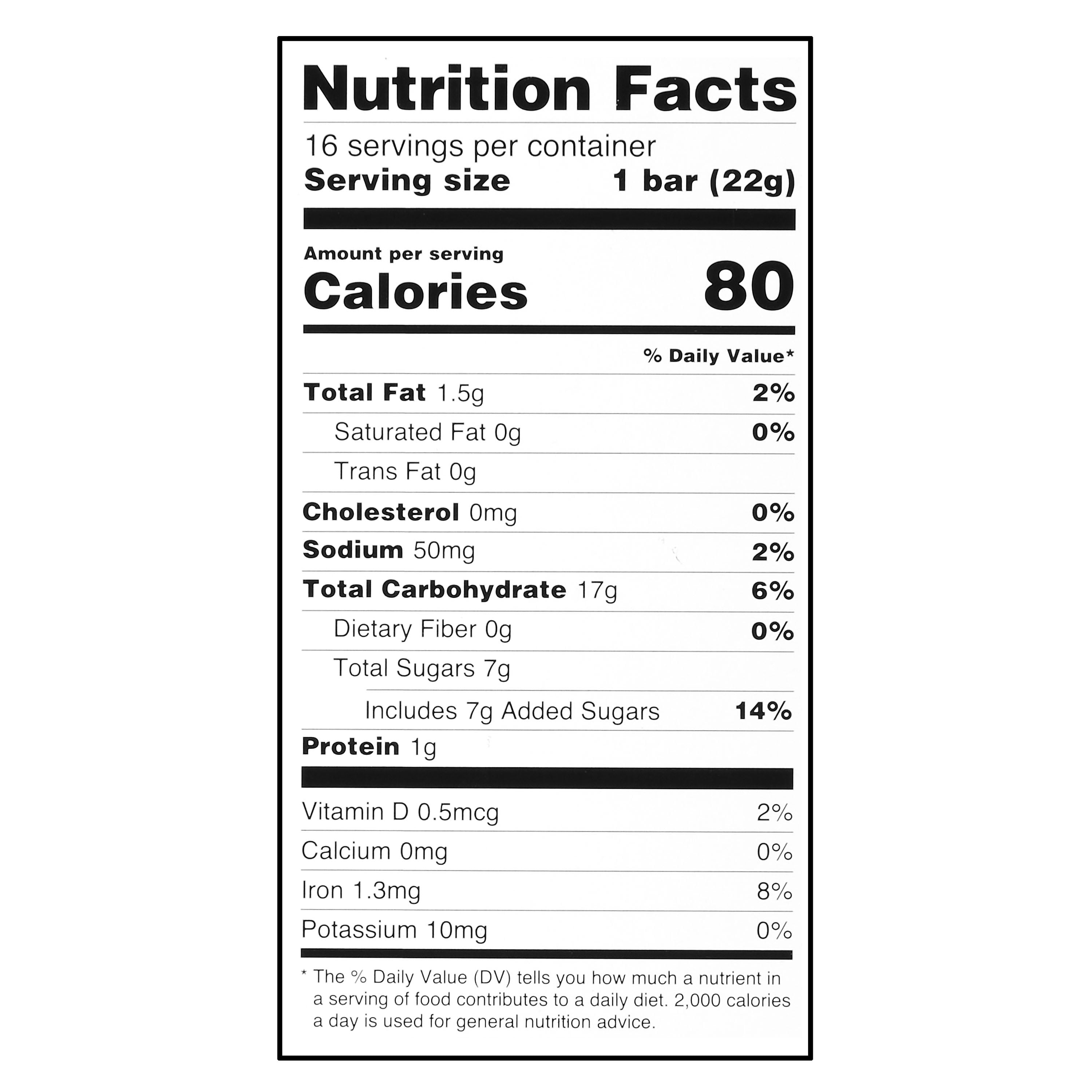 Great Value Crispy Rice Treats, 0.78 oz, 16 Count
