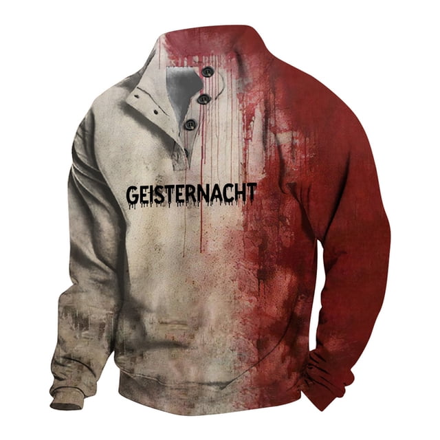 VBARHMQRT Neon Sweatshirt Mens Collection Printed Shirt Long Sleeve Hoodie