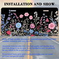 thumbnail image 3 of 1 Pcs License Plate Covers & Frames, Colorful Flowers For Decorative Front, Waterproof For Decoration Aluminum License Plate Covers & Frames Cover For Men Women, 12" X 6", 3 of 7