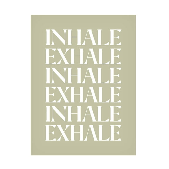 Trademark Fine Art Beth Cai Inhale Exhale Canvas Wall Art