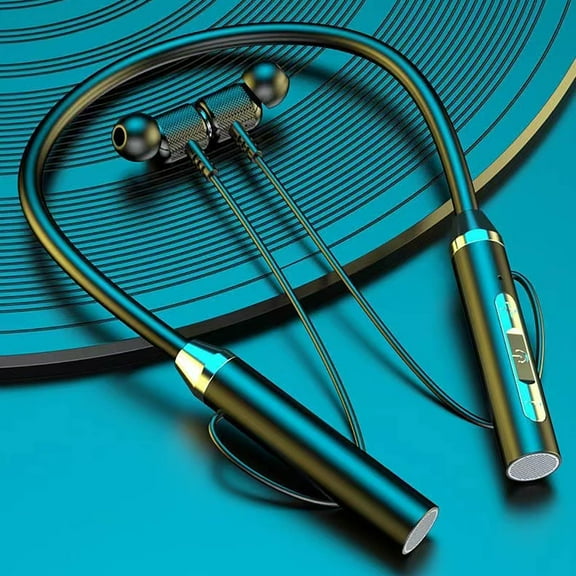 Wireless Earbuds Bluetooth 5.3 Headphones Bass Stereo Ear Buds with Noise Cancelling Mic LED Display in Ear Earphones IP7 Waterproof 36H Playtime for Laptop Pad Phones Sports Workout,Black