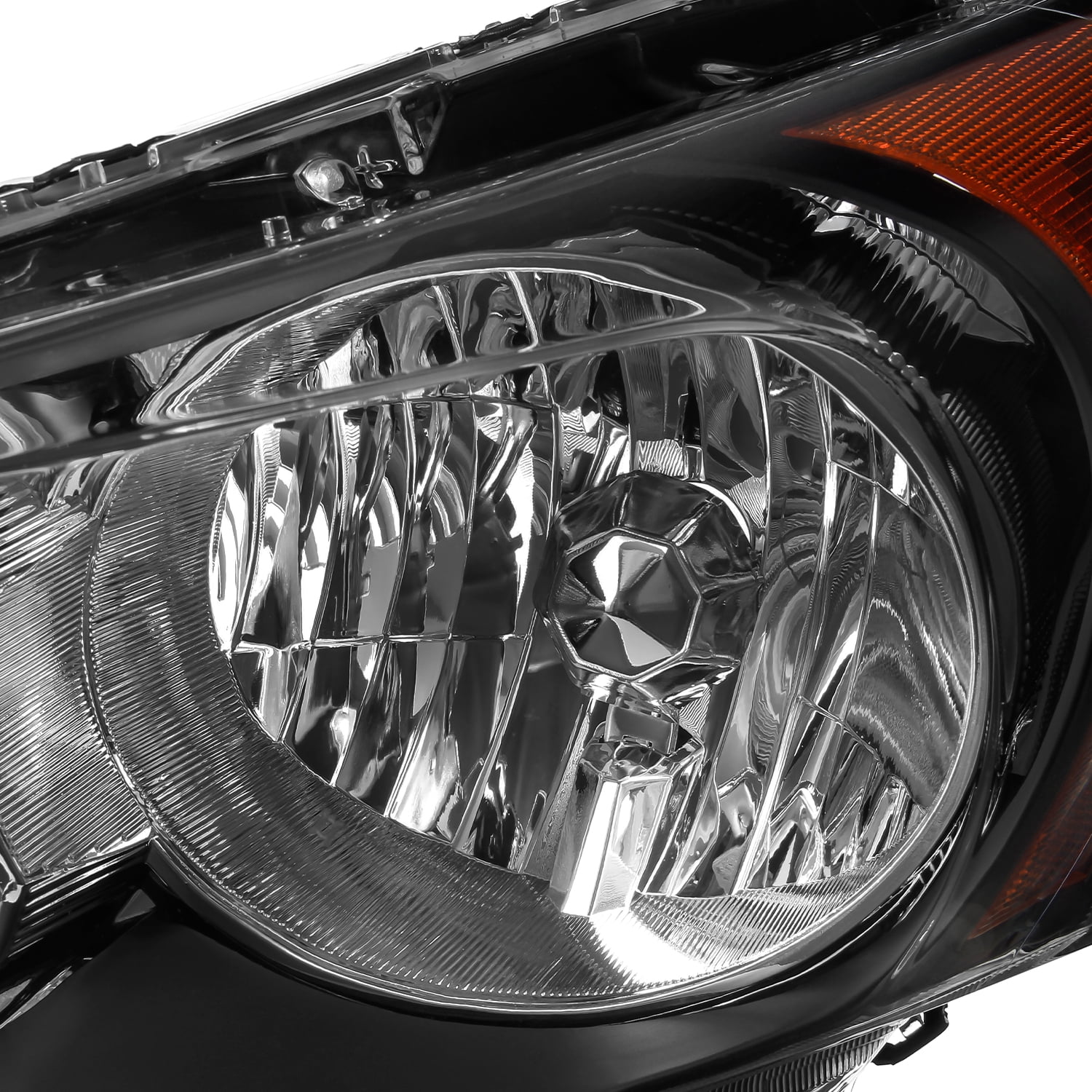 AKKON - Fit 2008 2009 2010 2011 2012 Honda Accord Sedan 08-12 4Dr Headlights Assembly OE Style Black Driver - Passenger