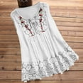 thumbnail image 2 of ZyeKqe Tank Top for Women Dressy Casual Sleeveless Lace Tunic Top Summer Crew Neck Loose Fitted T Shirts, 2 of 3