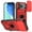 Red, variant on Elegant Choise Phone Case with Ring Stand and Slide Camera Lens for iPhone 16 Pro Max/16 Pro/16 Plus/16, Black
