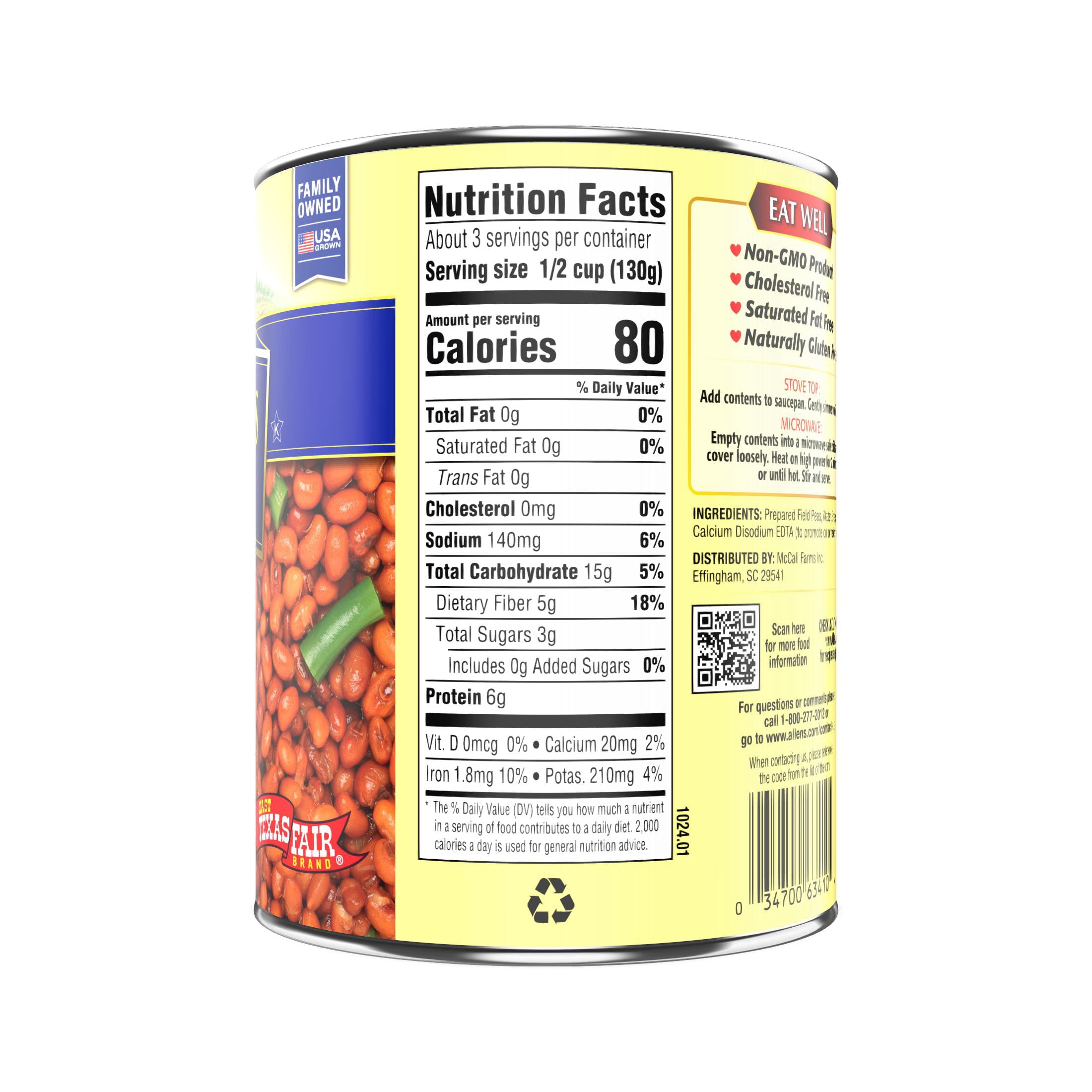 (12 pack) Allens Tiny Tender Field Peas with Snaps, 15.5 oz