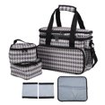 thumbnail image 1 of Bolsa de viaje plegable y transpirable para mascotas, doble capa, gran capacidad, para gatos y perros., 1 of 14