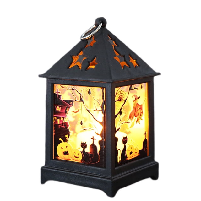 Yuarrent Luz colgante de Halloween, atmósferas de fiesta, lámpara de casa embrujada espeluznante, patio, chimenea, linterna para el hogar, fotografía Kits de decoración para fiestas Tipo 2 Yuarrent HA064694-02