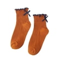 thumbnail image 4 of PMVFHDE Womens Socks Short Fashion Japanese Bowknot Lace Ankle Socks, 4 of 4