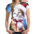 thumbnail image 1 of Camiseta navideña para mujer, camisetas de manga corta con cuello redondo 3d para niñas, moda de Corea, camisetas de Navidad para mujer, ropa de gran tamaño para mujer 2024, 1 of 5