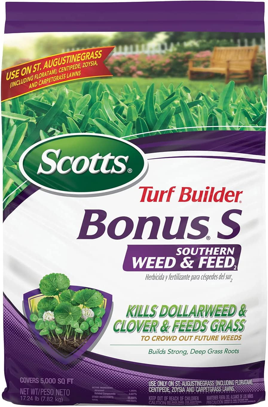 Turf Builder Bonus S Southern Weed & Feed2, Weed Killer and Lawn