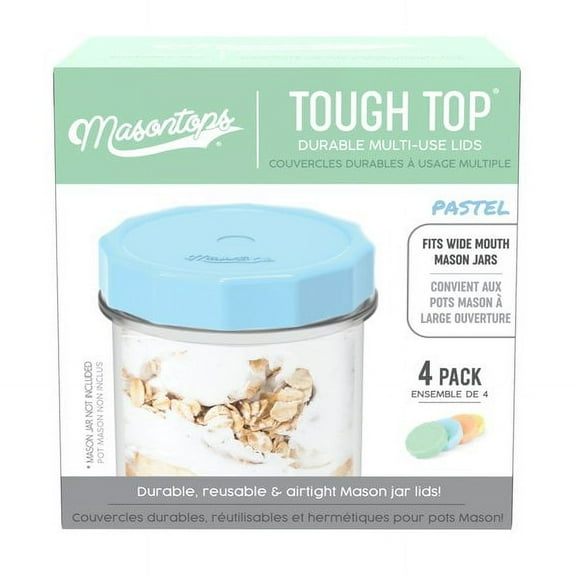 1PC Masontops Masontops TT4WMC Wide Mouth Mason Jar Lid, Plastic