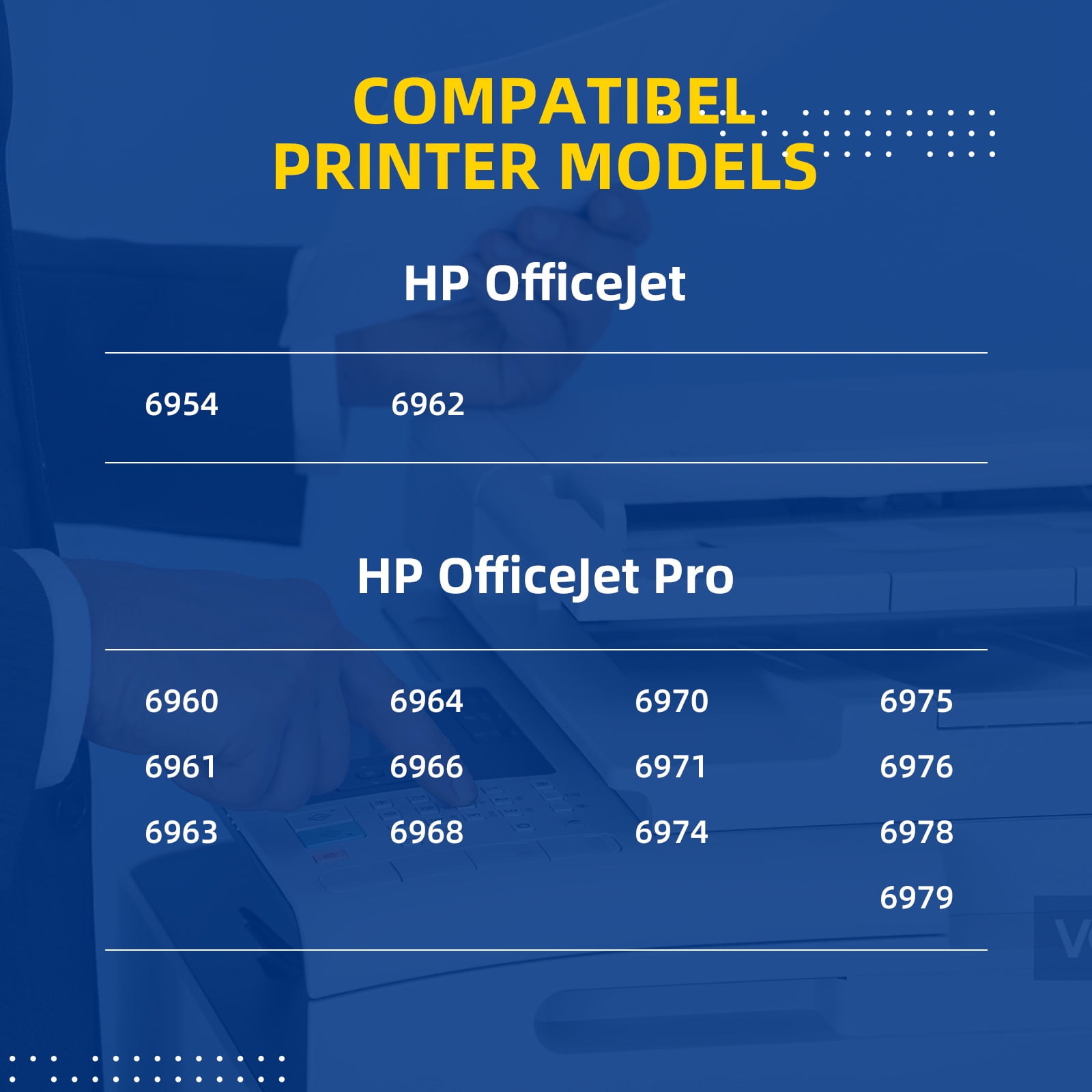 HP 903XL GENUINE 4 Pack Black cia Mag Gia OfficeJet 6900, 6950 Pro 6868