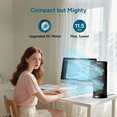 thumbnail image 5 of Dr. Prepare 12" Desk Fan Oscillating Fan, Small Tower Fan with Remote Control, 5 of 9