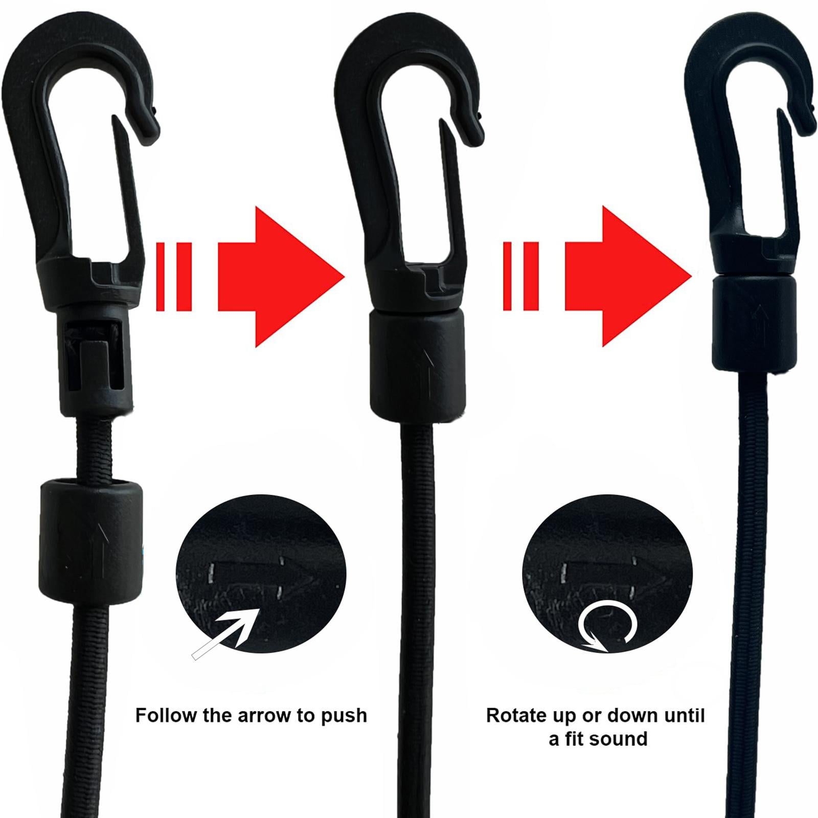 DimyFew Elastic Bungee Shock Cord, Elastic Rope 15.9M Length Luggage Straps Kayak Bungee