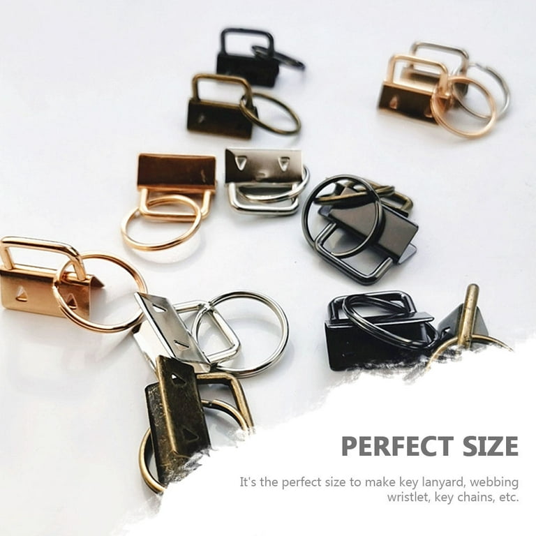 40 Pcs Bag Strap Ends Clips Key Chains for Crafts Clamp Bookmark Metal  Keychain Hardware Ribbon Clamps Jewelry Fasteners Clasp Luggage Hanger Tail  Iron 