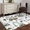 thumbnail image 4 of Cartoon Tractor Kitchen Runner Rug 2.7x5 Washable Runners for Hallway Non Slip Cute Digger Shovel Truck Country Car Large Area Rug Indoor Floor Carpet for Bathroom Laundry Entryway Bedroom, 4 of 8