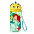 thumbnail image 2 of Ariel & Flounder Flip Top Water Bottle 8oz Cup with Straw The Little Mermaid, 2 of 2