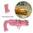thumbnail image 1 of Bubble Making Machine Kids Plastic Bubble Maker plastic bubble machine bubble Outdoor Party Electric Bubbler Children Toy, Pink, 1 of 9