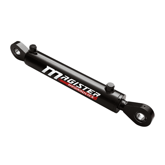 Hydraulic Cylinder 2.5 in bore x 12 in stroke swivel eye hydraulic cylinder Welded Double Acting 3500 PSI