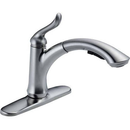 Pull Out Spray Replacement Delta Linden Water Efficient Kitchen Faucet with Pullout Spray and Multi-Flow, Available in Various Colors ()